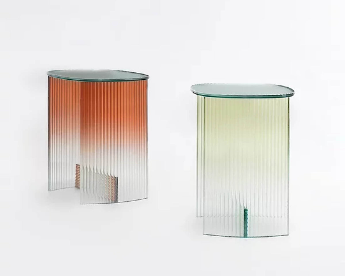 Fluted Glass Table, By Thinkk Studio